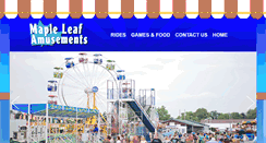 Desktop Screenshot of mapleleafamusements.com
