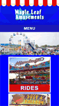 Mobile Screenshot of mapleleafamusements.com